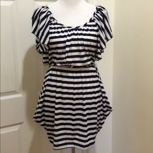 Backless Flutter Sleeve Dress